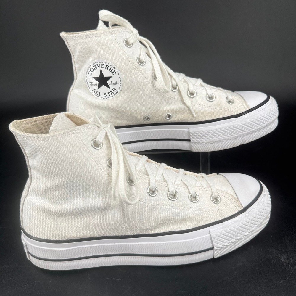 Converse All Star High Top Sneakers in Off-White